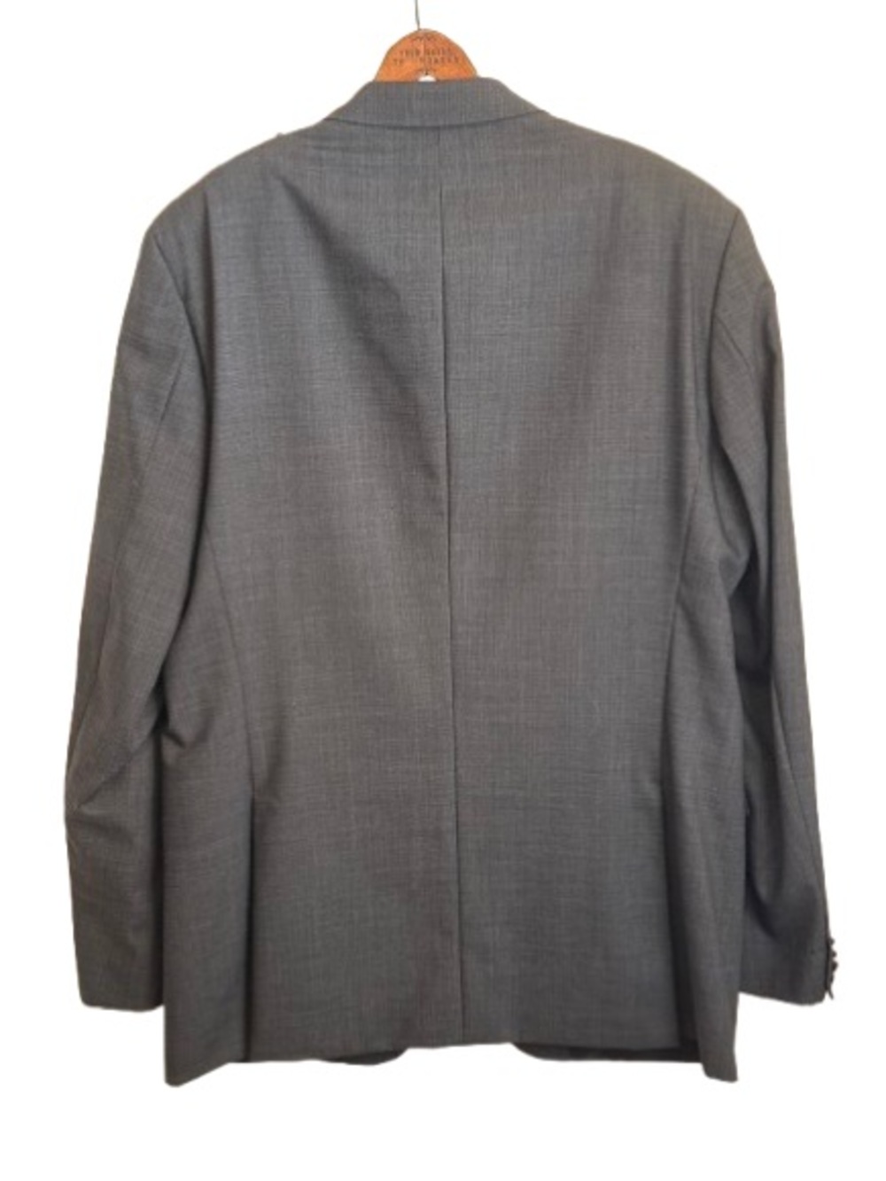 Hugo Boss The Grand Central US Gray Virgin Wool Two Button Sport Coat Blazer 44L - Picture 9 of 10